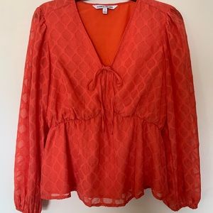 Elizabeth and James red/orange blouse